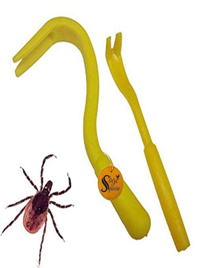 Sage Square Anti Tick Mite Remover Tweezer Twister r for Healthy Care of Dog Cat (Random Color) - Image 1